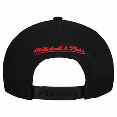 Carolina Hurricanes Mitchell & Ness Retro Script Colorblock Snapback Hat - Black Hats