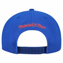 New York Islanders Mitchell & Ness Retro Script Colorblock Snapback Hat - Royal Hats