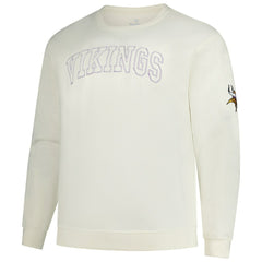 Minnesota Vikings Profile Big & Tall Fleece Sweatshirt - Cream sale
