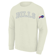 Buffalo Bills Profile Big & Tall Fleece Sweatshirt - Cream discount