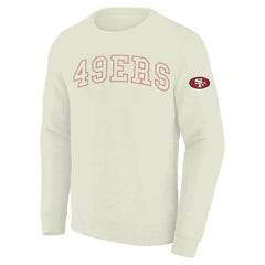 San Francisco 49ers Profile Big & Tall Fleece Sweatshirt - Cream for sale