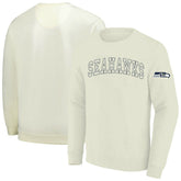 Seattle Seahawks Profile Big & Tall Fleece Sweatshirt - Cream discount