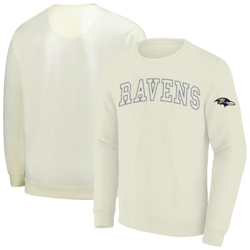 Baltimore Ravens Profile Big & Tall Fleece Sweatshirt - Cream outlet