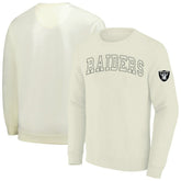 Las Vegas Raiders Profile Big & Tall Fleece Sweatshirt - Cream on sale