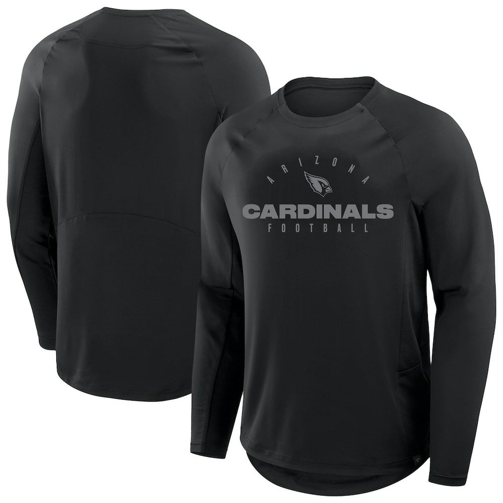 Arizona Cardinals Big & Tall Coverage Scheme Long Sleeve T-Shirt - Black on sale