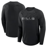Buffalo Bills Big & Tall Coverage Scheme Long Sleeve T-Shirt - Black cheap