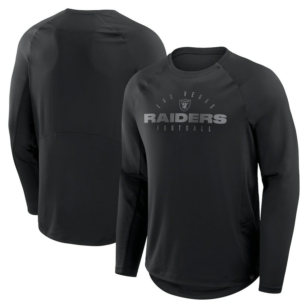 Las Vegas Raiders Big & Tall Coverage Scheme Long Sleeve T-Shirt - Black on sale