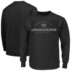 Jacksonville Jaguars Big & Tall Coverage Scheme Long Sleeve T-Shirt - Black sale