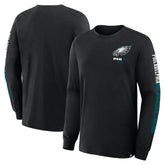 Philadelphia Eagles Big & Tall Clock Management Legacy Long Sleeve T-Shirt - Black online