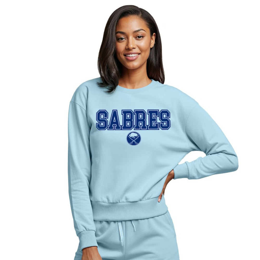 Buffalo Sabres Concepts Sport Women's Tonal Pullover Sweatshirt - Light Blue Sweatshirts