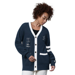 Dallas Cowboys Starter Women's Back Shot Button-Up Cardigan - Navy cheap