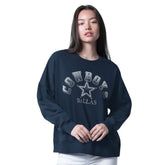 Dallas Cowboys G-III 4Her by Carl Banks Women's Oversized Feud Sweatshirt - Navy online