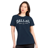 Dallas Cowboys G-III 4Her by Carl Banks Women's Super-Slim Lightweight Winning Crew T-Shirt - Navy cheap