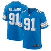 Tyleik Williams Detroit Lions 2025 NFL Draft First Round Pick Game Jersey - Blue discount