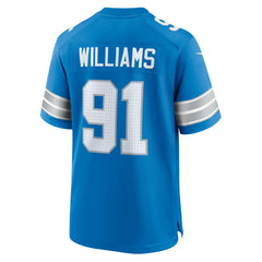 Tyleik Williams Detroit Lions 2025 NFL Draft First Round Pick Game Jersey - Blue discount