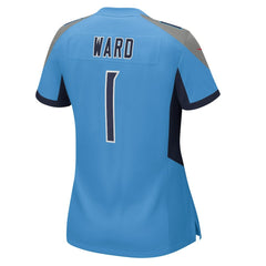 Cameron Ward Tennessee Titans Women's 2025 NFL Draft First Round Pick Game Jersey - Light Blue on sale