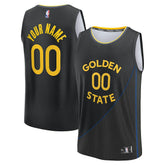 Golden State Warriors Fast Break Custom Jersey sale - Statement Editi- Black on sale