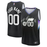 Utah Jazz Fast Break Custom Jersey - Statement Edition - Black shop
