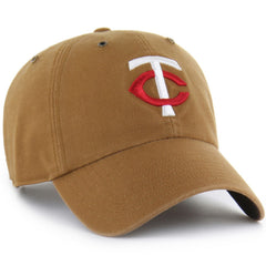 Minnesota Twins Carhartt x Clean Up Adjustable Hat Brown