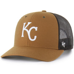 Kansas City Royals Carhartt x Trucker Adjustable Hat Brown