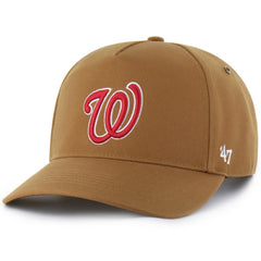 Washington Nationals Carhartt x Hitch Adjustable Hat Brown