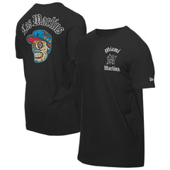 Miami Marlins Sugar Skulls T-Shirt Black