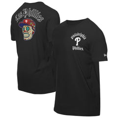 Philadelphia Phillies Sugar Skulls T-Shirt Black