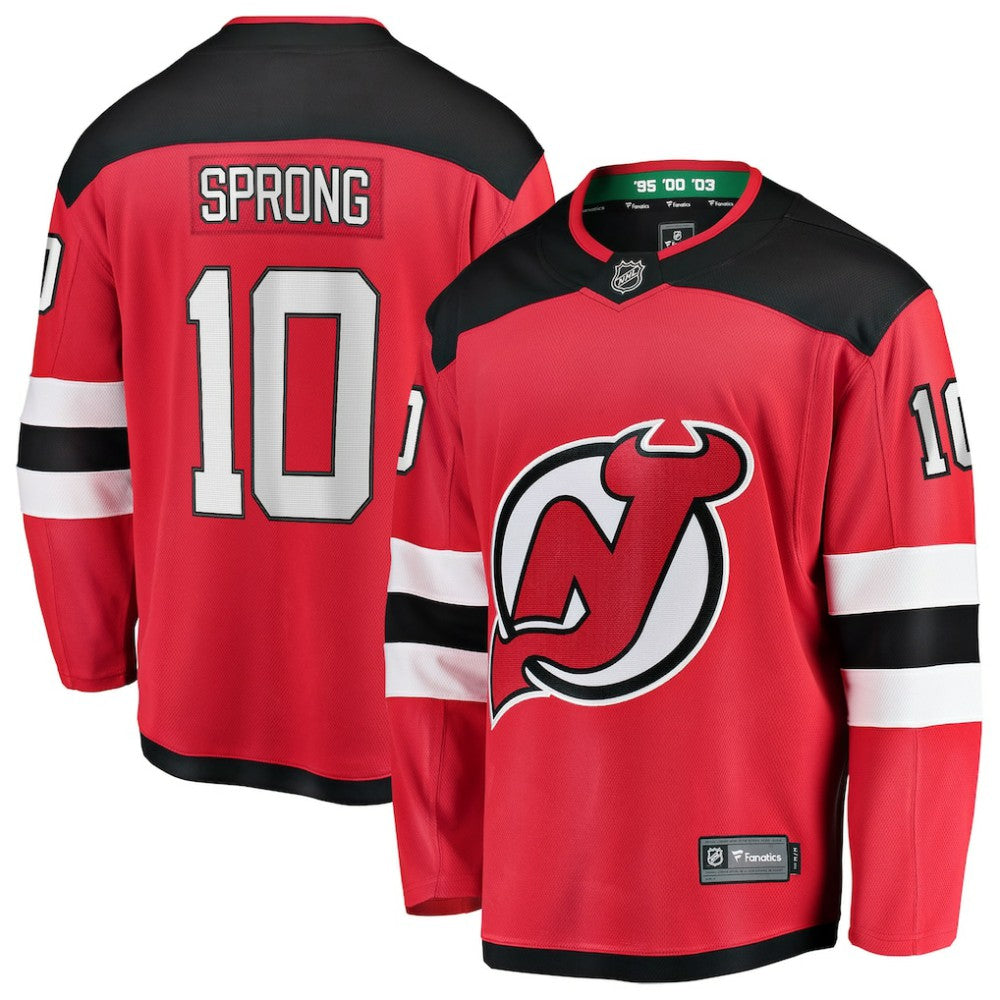 Daniel Sprong New Jersey Devils Fanatics Home Breakaway Jersey - Red Jerseys