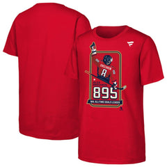 Alexander Ovechkin Washington Capitals Youth NHL All-Time Leading Goal Scorer Locker Room T-Shirt - Red T-shirts