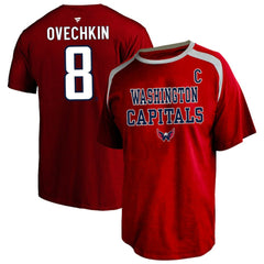 Alexander Ovechkin Washington Capitals Fanatics Women's Plus Size Name & Number Scoop Neck T-Shirt - Red T-shirts