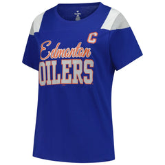 Connor McDavid Edmonton Oilers Fanatics Women's Plus Size Name & Number Scoop Neck T-Shirt - Royal T-shirts