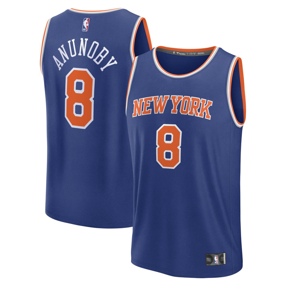 OG Anunoby New York Knicks Fast Break Replica Player Jersey - Icon Edition - Blue on sale
