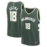 Kyle Kuzma Milwaukee Bucks Fast Break Replica Player Jersey - Icon Edition - Hunter Green discount