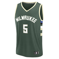 Gary Trent Jr. Milwaukee Bucks Fast Break Replica Player Jersey - Icon Edition - Hunter Green discount
