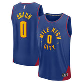 Christian Braun Denver Nuggets Fast Break Replica Player Jersey sale - Statement Editi- Blue cheap