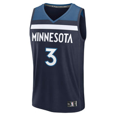Jaden McDaniels Minnesota Timberwolves Fast Break Replica Player Jersey - Icon Edition - Navy cheap