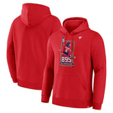 Alexander Ovechkin Washington Capitals Fanatics NHL All-Time Leading Goal Scorer 895 Logo Pullover Hoodie - Athletic Red Hoodies