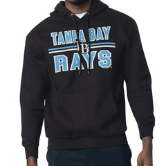 Tampa Bay Rays Starter Team Mesh Print Graphic Pullover Hoodie Black