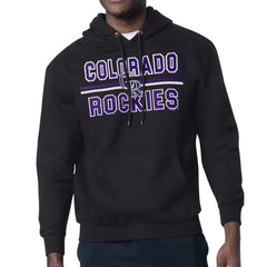 Colorado Rockies Starter Team Mesh Print Graphic Pullover Hoodie Black