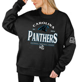 Carolina Panthers Gameday Couture Women's Oversized Players Only Black Label Pullover Sweatshirt - Black online