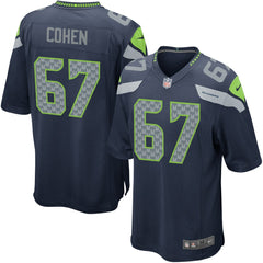 Youth Seattle Seahawks Landon Cohen Team Color Game Jersey discount