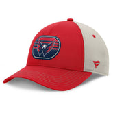 Washington Capitals Fanatics 2025 Stanley Cup Playoffs Locker Room Trucker Adjustable Hat - Red/Gray Hats