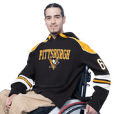 Pittsburgh Penguins G-III Sports by Carl Banks Adaptive Wear Lord Stanley Hooded Long Sleeve Sweatshirt - Black Sweatshirts