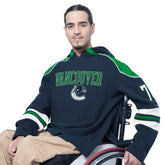 Vancouver Canucks G-III Sports by Carl Banks Adaptive Wear Lord Stanley Hooded Long Sleeve Sweatshirt - Blue Sweatshirts
