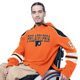 Philadelphia Flyers G-III Sports by Carl Banks Adaptive Wear Lord Stanley Hooded Long Sleeve Sweatshirt - Orange Sweatshirts