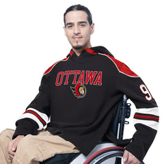 Ottawa Senators G-III Sports by Carl Banks Adaptive Wear Lord Stanley Hooded Long Sleeve Sweatshirt - Black Sweatshirts