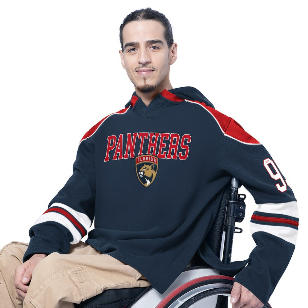 Florida Panthers G-III Sports by Carl Banks Adaptive Wear Lord Stanley Hooded Long Sleeve Sweatshirt - Navy Sweatshirts