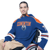 Edmonton Oilers G-III Sports by Carl Banks Adaptive Wear Lord Stanley Hooded Long Sleeve Sweatshirt - Royal Sweatshirts