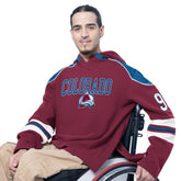 Colorado Avalanche G-III Sports by Carl Banks Adaptive Wear Lord Stanley Hooded Long Sleeve Sweatshirt - Burgundy Sweatshirts
