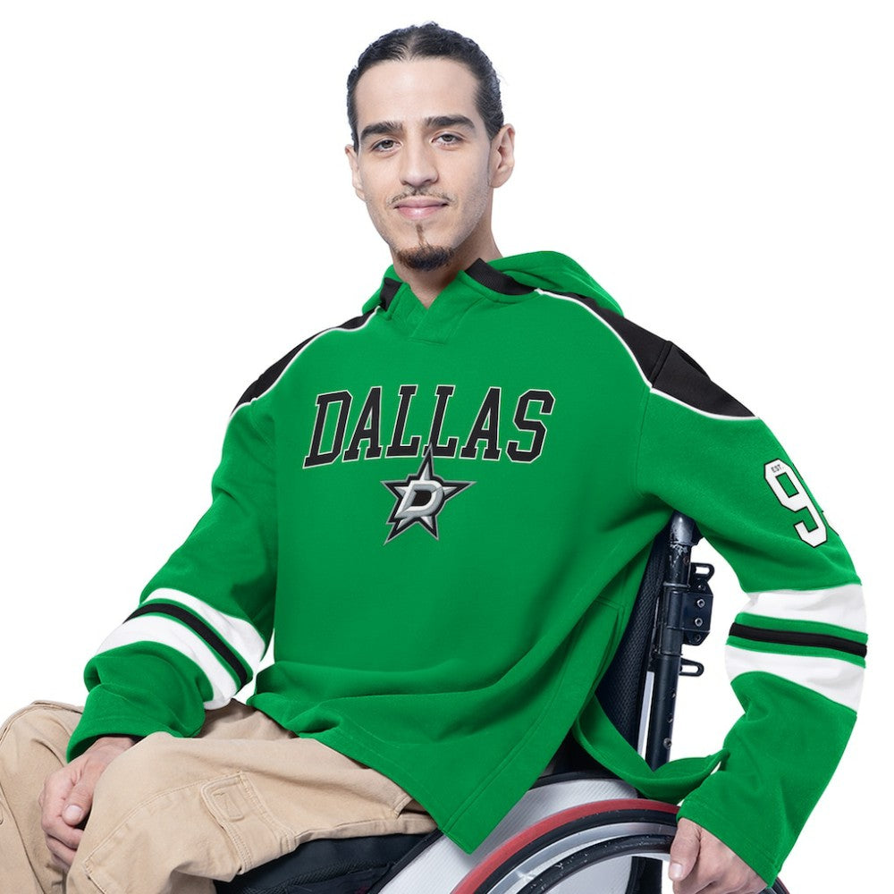 Dallas Stars G-III Sports by Carl Banks Adaptive Wear Lord Stanley Hooded Long Sleeve Sweatshirt - Green Sweatshirts